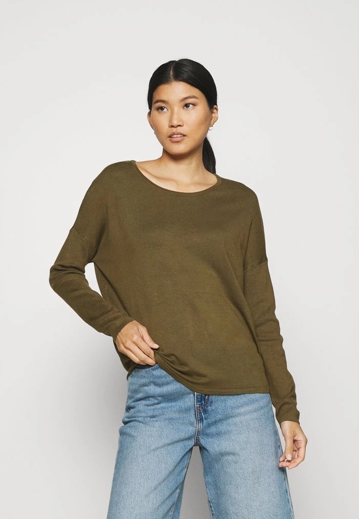 Pulls De Golf ANNA FIELD Anna Field Relaxed Boat Neck Vert Olive Femme | HBH-9778075